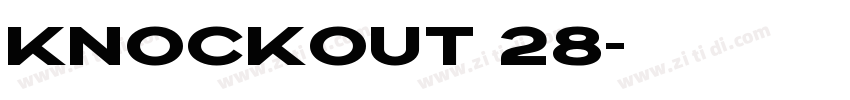 Knockout 28字体转换
